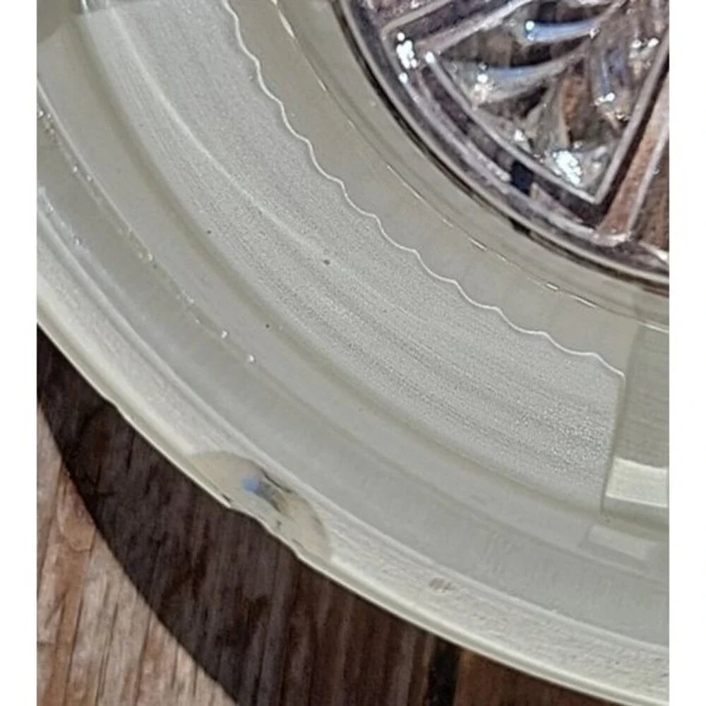 Glass Shade Diffuser Clear Frosted Art Deco 6 3/8
